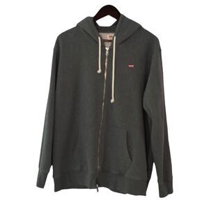 Levi's Men Original Housemark Zip Up Gray  Hoodie XL
